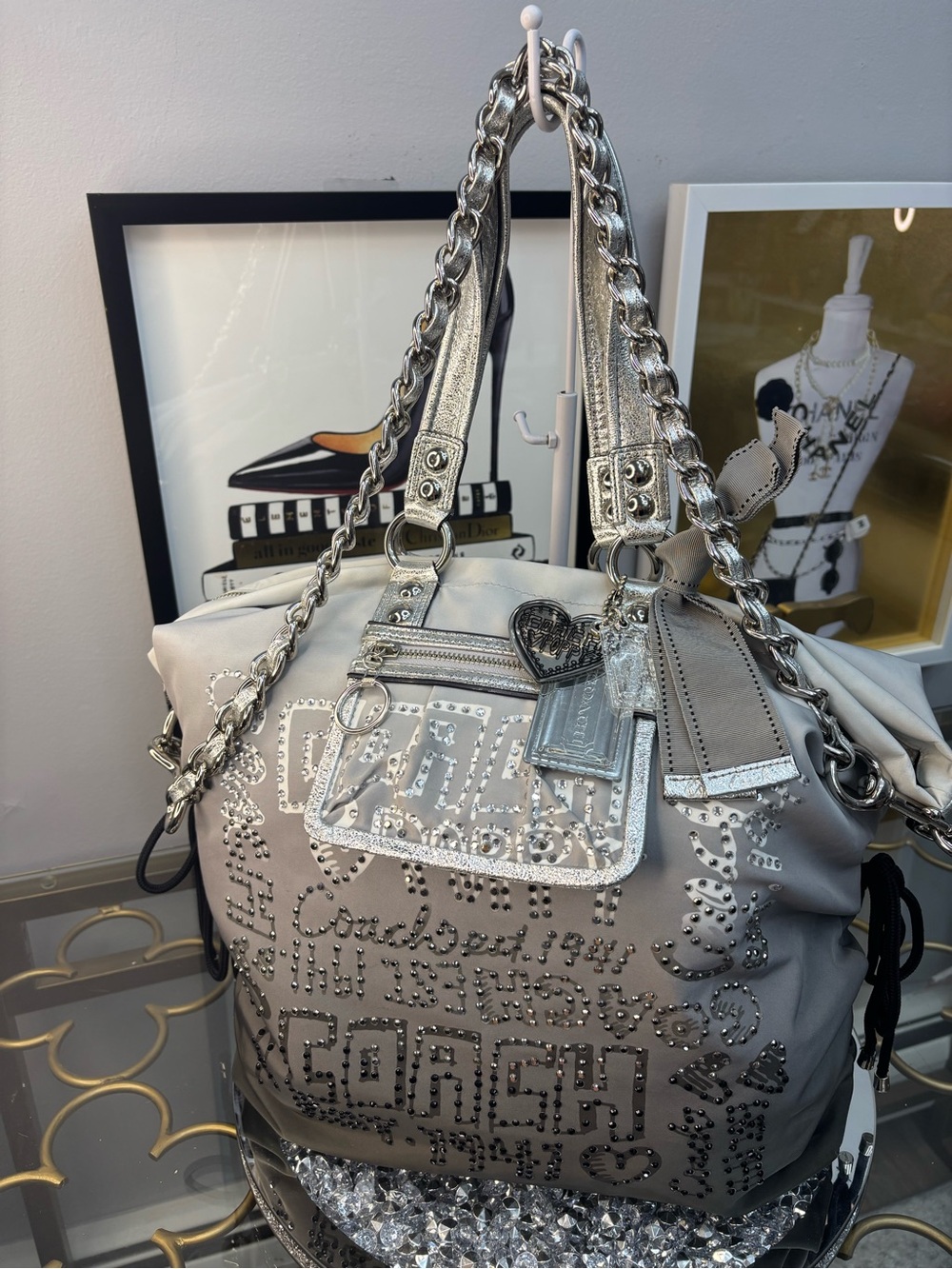Coach Poppy Limited Edition Ombré Storypatch Spotlight XL Tote Bag EUC